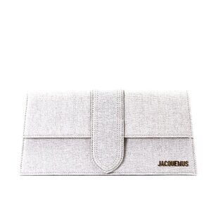 Jacquemus Le Bambino Long Beige Linen Shoulder Bag - Excellent Condition